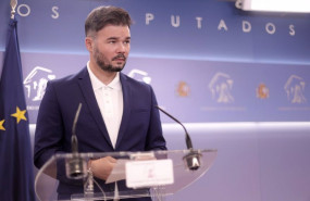 ep archivo   el portavoz parlamentario de la erc gabriel rufian ofrece una rueda de prensa en el
