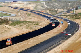 ep archivo   obras de construccion de la autopista madrid toledo