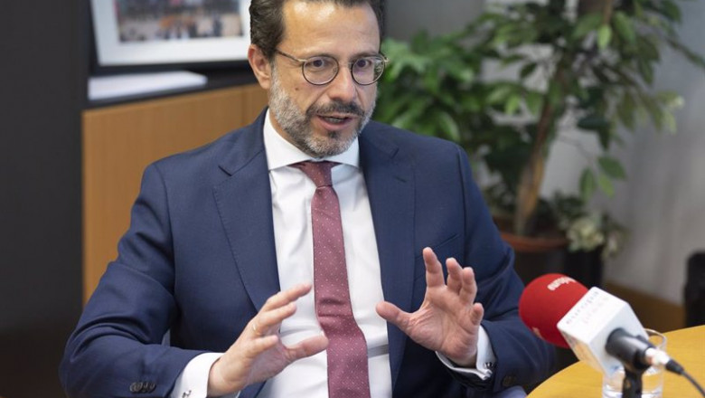 El consejero de Economía, Javier Ferández-Lasquetty, durante una entrevista con Europa Press en la Asamblea de Madrid, a 4 de noviembre de 2021, en Madrid, (España). | Eduardo Parra - Europa Press ep el consejero de economia javier ferandez lasquetty durante una entrevista con europa press en la