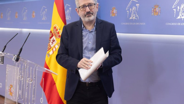 ep el portavoz economico de sumar carlos martin durante una rueda de prensa del grupo plurinacional