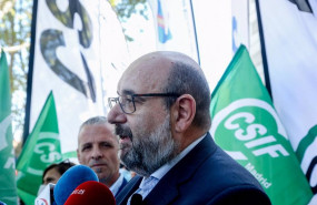 ep el presidente de csif miguel borra interviene ante los medios de comunicacion durante una