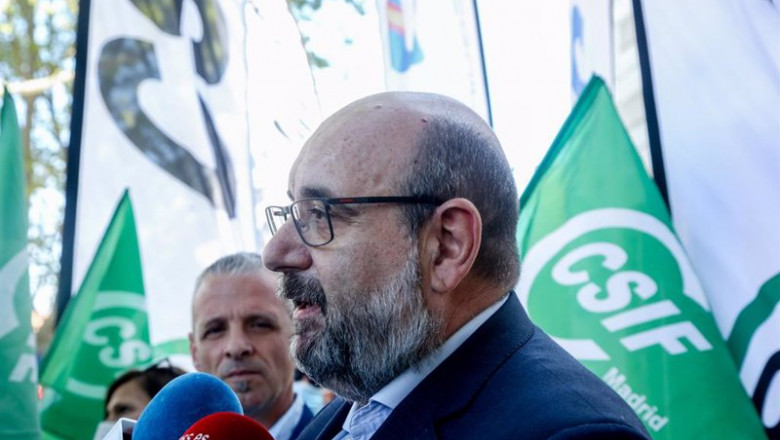 ep el presidente de csif miguel borra interviene ante los medios de comunicacion durante una