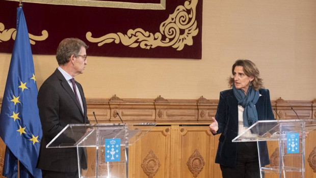 ep el presidente de la xunta de galicia alberto nunez feijoo y la vicepresidenta cuarta y ministra