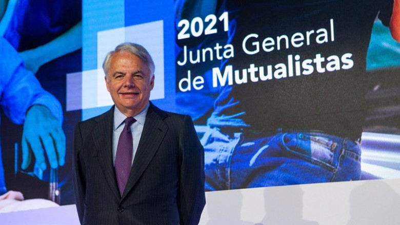 Ignacio Garralda, Mutua Madrileña. | JAVIER VALEIRO / MUTUA MADRILEÑA ep el presidente de mutua madrilena javier garralda en la junta de accionistas de 2021 de la