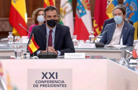 ep el presidente del gobierno pedro sanchez al inicio de la xxi conferencia de presidentes en san