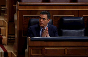 ep el presidente del gobierno pedro sanchez durante el pleno del congreso este miercoles donde se