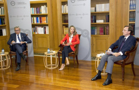 ep el presidente del ico jose carlos garcia de quevedo la secretaria de estado de comercio xiana