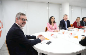 ep el secretario general de ciudadanos jose manuel villegas en la reunion del comite permanente del