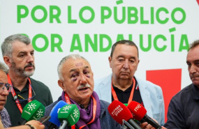 ep el secretario general de ugt pepe alvarez atiende en sevilla a los medios de comunicacion