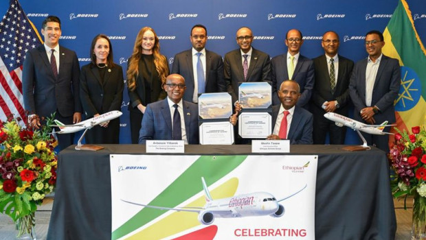 ep ethiopian airlines convierte en pedidos las opciones de compra de seis aviones boeing 787