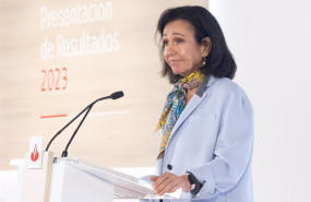 ep la presidenta del banco santander ana botin durante la presentacion de los resultados del 2023