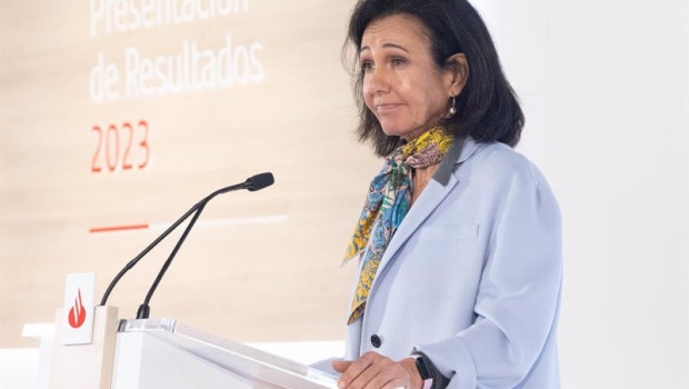 ep la presidenta del banco santander ana botin durante la presentacion de los resultados del 2023