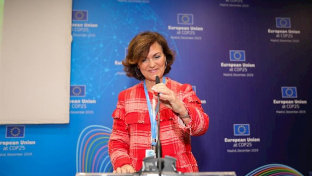 ep la vicepresidenta del gobierno en funciones carmen calvo interviene en la mesa redonda