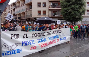 ep los trabajadores de michelin se han manifestado en demanda de un nuevo convenio ep los trabajadores de michelin se han manifestado en demanda de un nuevo convenio