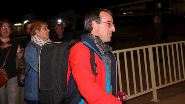 El exjefe de ETA David Pla sale de la cárcel de Soto del Real tras comparecer en la Audiencia Nacional y ser puesto en libertad provisional por la jueza, en Soto del Real/Madrid (España) a 19 de febrero de 2020. | Jesús Hellín - Europa Press ep madrid espana a 19 de febrero de 2020