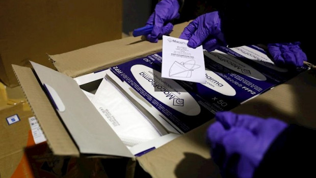 ep mascarillas del primer cargamento llegado a la comunitat