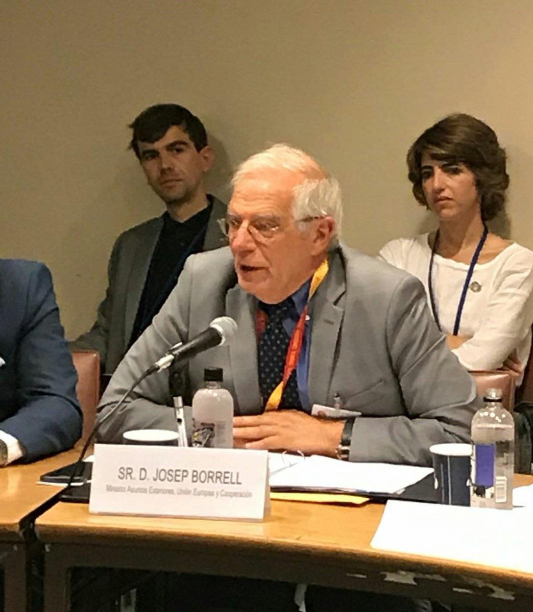 El ministro Josep Borrell en la sede de Naciones Unidas | TWITTER JOSEP BORRELL ep ministro josep borrellla sedenaciones unidas