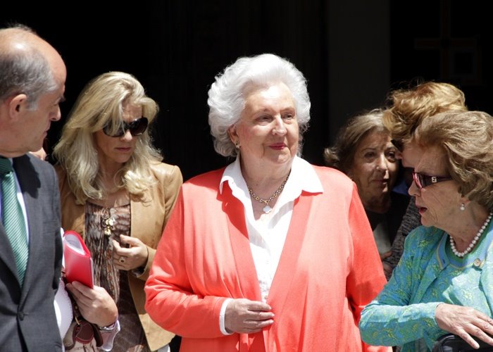 ep su alteza real la infanta pilar de borbon durante una visita privada a la exposicion el griego de