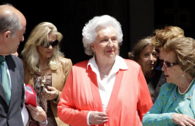 ep su alteza real la infanta pilar de borbon durante una visita privada a la exposicion el griego de
