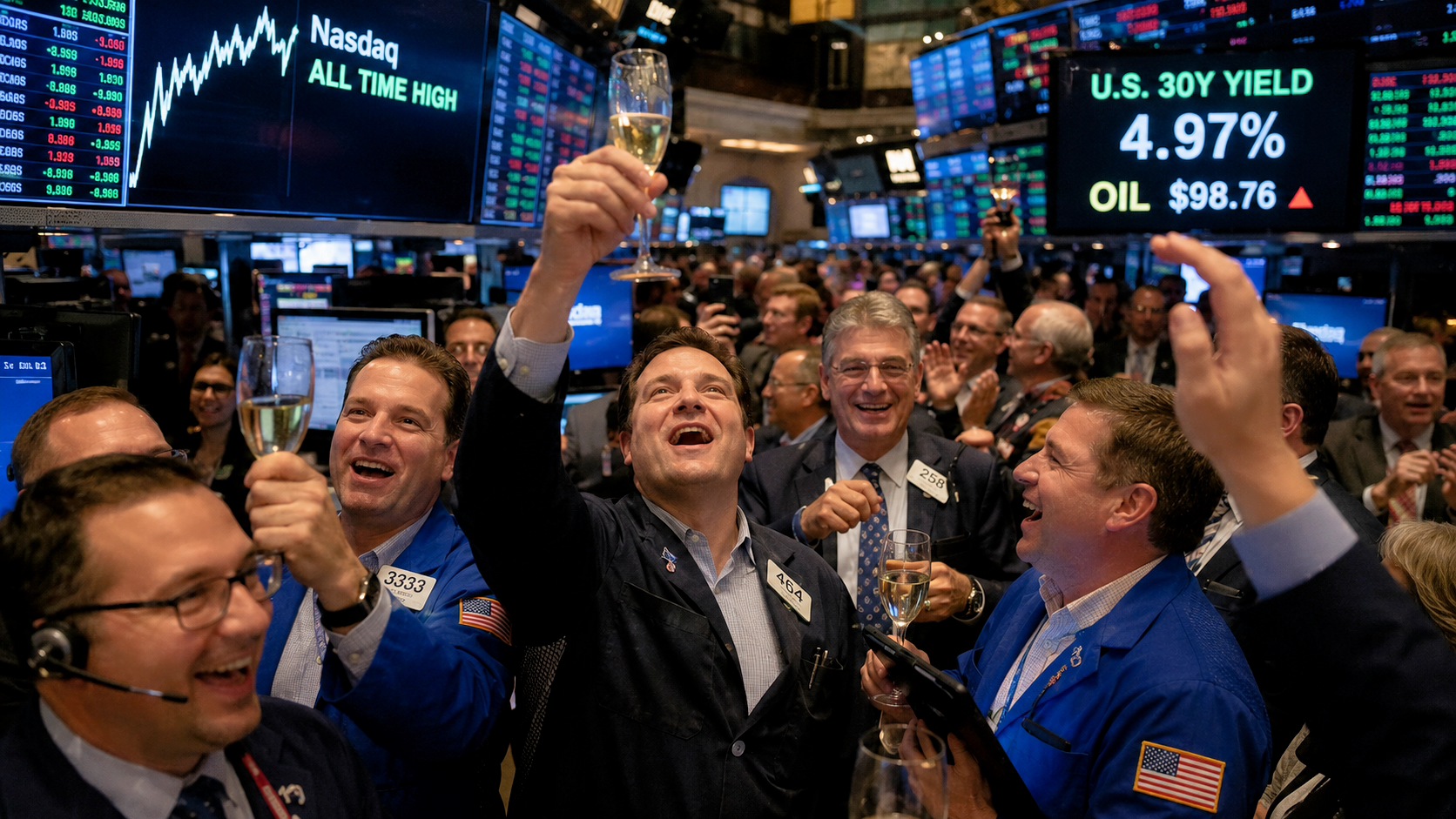 Bonos al 5%, petróleo disparado y bolsas en máximos: la fiesta podría acabar en tragedia