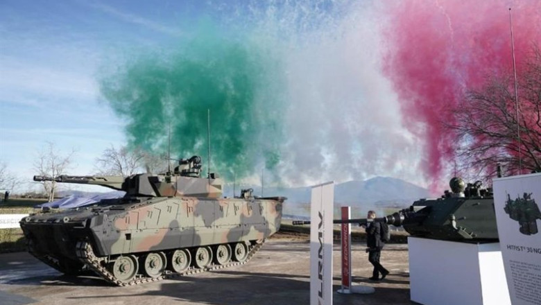Archivo - Acto de entrega de las primeras cuatro unidades del blindado Lynx fabricado por Leonardo Rheinmetall Military Vehicles | LEONARDO RHEINMETALL MILITARY VEHICLES - Archivo ep archivo acto de entrega de las primeras cuatro unidades del blindado lynx fabricado por