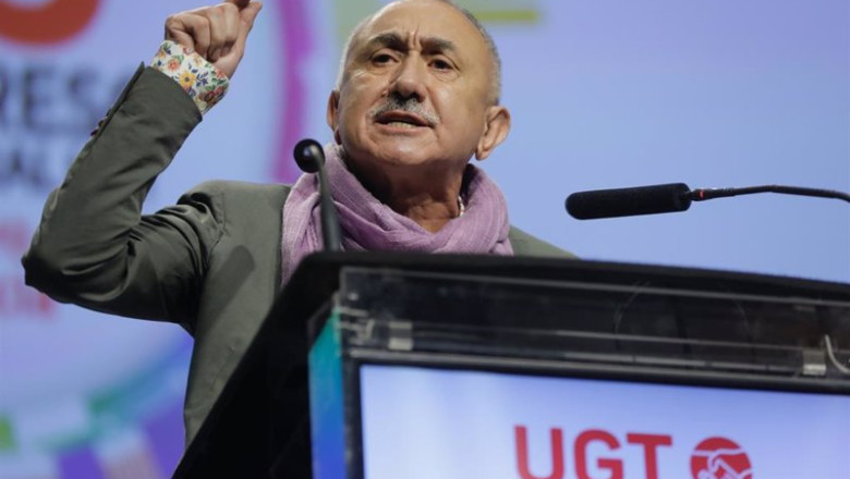 Archivo - El secretario general de la Unión General de Trabajadores, Pepe Álvarez. UGT ha reclamado mejoras salariales ante el IPC del 3,2% registrado en marzo. | ROBER SOLSONA (EUROPA PRESS) - Archivo ep archivo el secretario general de la union general de trabajadores pepe alvarez ugt ha reclamado