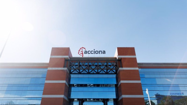 ep archivo   fachada de la sede de acciona a 13 de marzo de 2023 en madrid