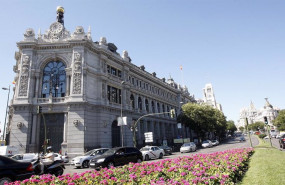 ep archivo - fachada de la sede del banco de espana en madrid