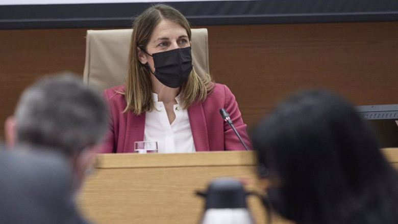 Archivo - La presidenta del FROB, Paula Conthe Calvo, comparece en el Congreso de los Diputados, a 12 de mayo de 2021, en Madrid (España). | EUROPA PRESS/J. Hellín. POOL - Europa Press ep archivo la presidenta del frob paula conthe calvo comparece en el congreso de los diputados a