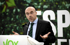 ep el jefe de la delegacion de vox en el parlamento europeo jorge buxade en rueda de prensa en la