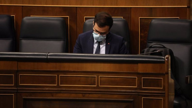 ep el ministro de consumo alberto garzon durante una sesion plenaria en el congreso de los diputados