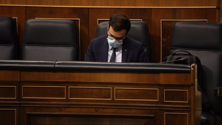 El ministro de Consumo, Alberto Garzón, en el Congreso de los Diputados | POOL. Cipriano Pastrano/La Razón ep el ministro de consumo alberto garzon durante una sesion plenaria en el congreso de los diputados