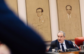 ep el ministro de industria y turismo jordi hereu durante la comision de industria y turismo en el