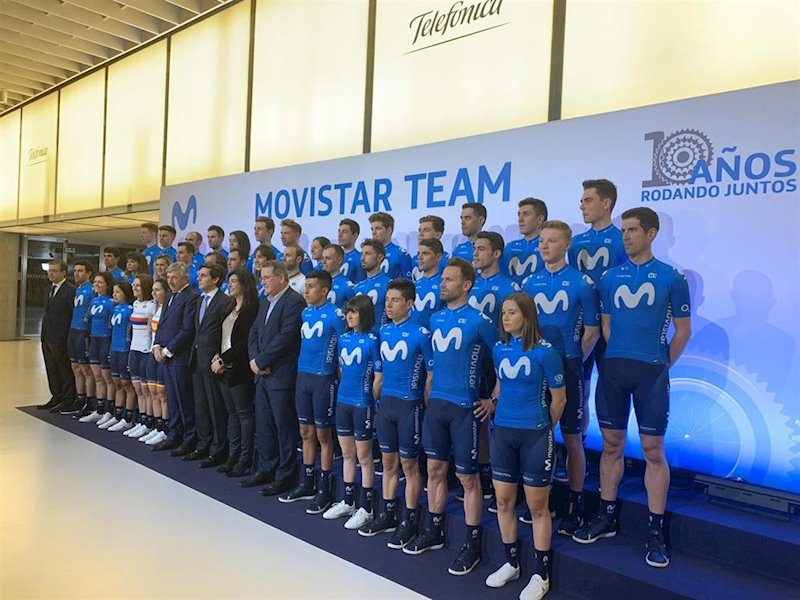 El Movistar Team presenta sus equipos para 2020 "con ilusión y