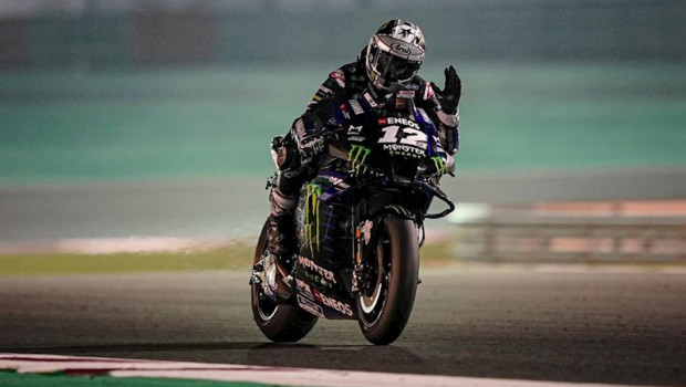ep el piloto espanol maverick vinales yamaha en el test de catar de motogp