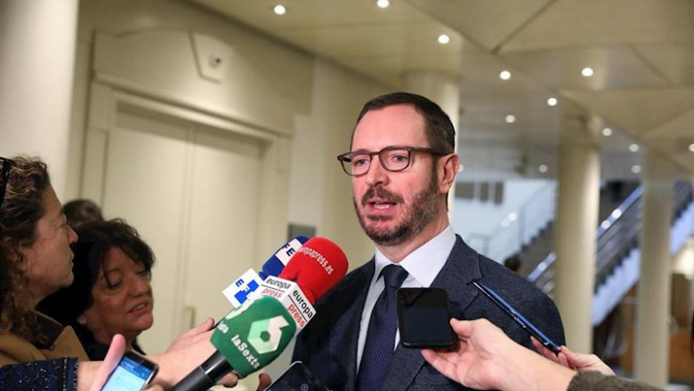 ep el portavoz del partido popular en el senado javier maroto atiende a los medios de comunicacion
