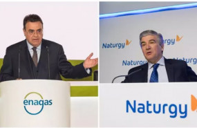 ep el presidente de enagas antonio llarden y de naturgy francisco reynes