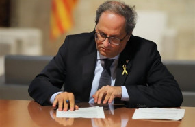 ep el presidente de la generalitat quim torra recibe el requerimiento del tsjc para retirar la
