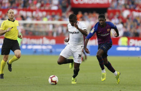 ep ibrahim amadou pugnaun balonousmane dembeleun sevilla-fc barcelonalaliga santander 2018-19