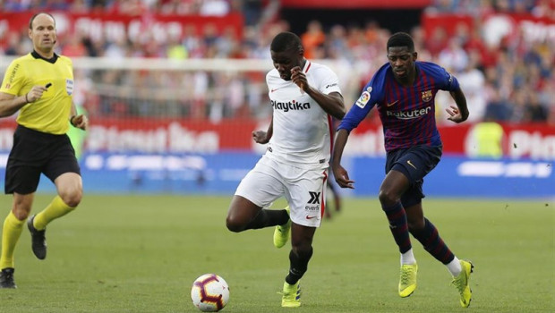 ep ibrahim amadou pugnaun balonousmane dembeleun sevilla-fc barcelonalaliga santander 2018-19