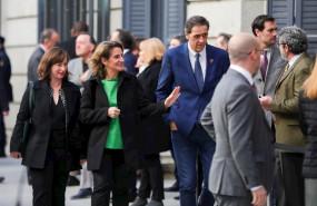 ep la ministra para la transicion ecologica en funciones teresa ribera 2i a su llegada al congreso