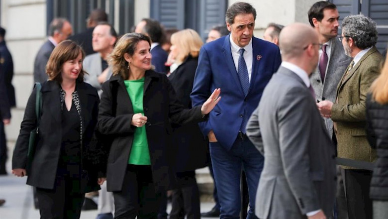 ep la ministra para la transicion ecologica en funciones teresa ribera 2i a su llegada al congreso