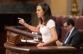 ep la portavoz de podemos en el congreso ione belarra interviene durante un pleno extraordinario en