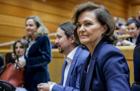 ep la vicepresidenta primera del gobierno carmen calvo en el senado