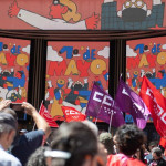 ep manifestantes durante la manifestacion por el dia del trabajador a 1 de mayo de 2026 en madrid