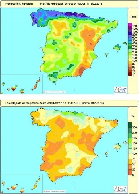 ep mapalluvias acumuladasespanaal ano hidrologico 2017-18