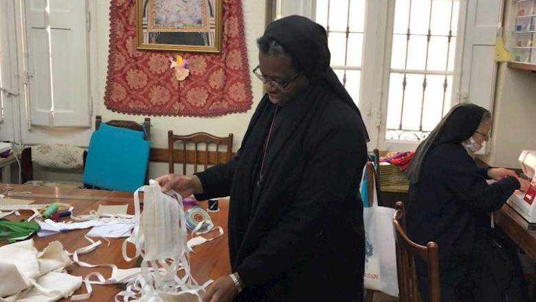 Monjas, mascarillas | Oficina de Comunicación de la Iglesia en Aragón ep monjas mascarillas