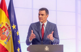 ep pedro sanchez interviene en la presentacion en moncloa del proyecto estrategico para la