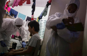 ep pruebas del coronavirus en una favela de sao paulo brasil