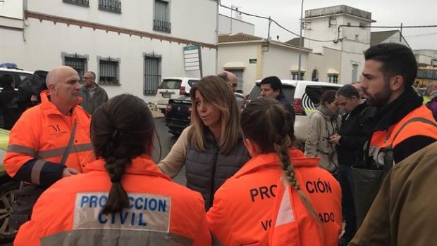 ep susana diaz visita zonas afectadaslluviasmalaga